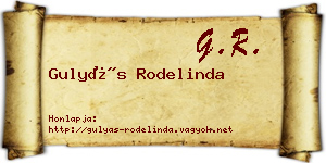 Gulyás Rodelinda névjegykártya